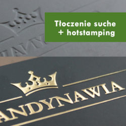 Tłoczenie suche + hotstamping