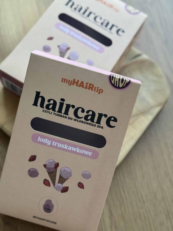 Realizacja serii opakowań dla MyHAIRtip - opakowania z okienkiem