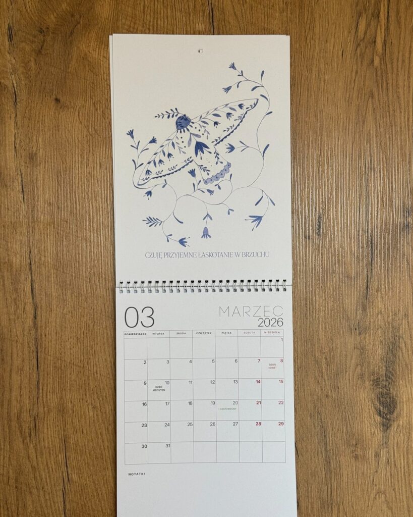 Personalizowany kalendarz A4 na ścianę