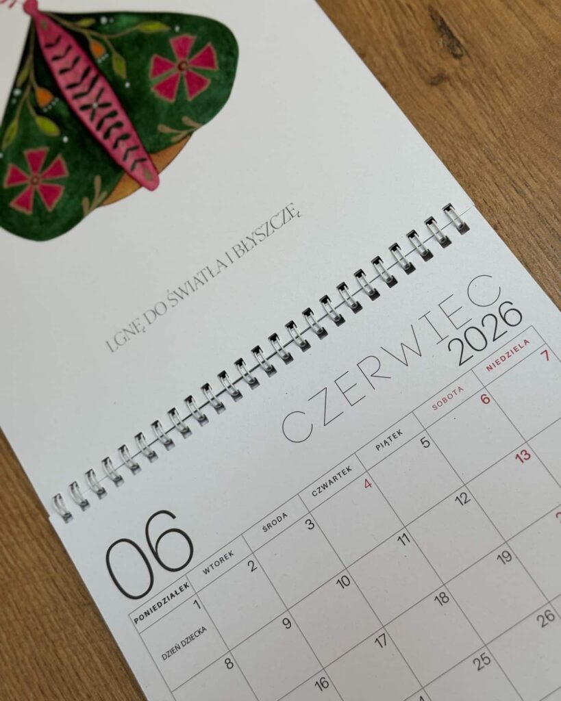 Personalizowany kalendarz A4 na ścianę